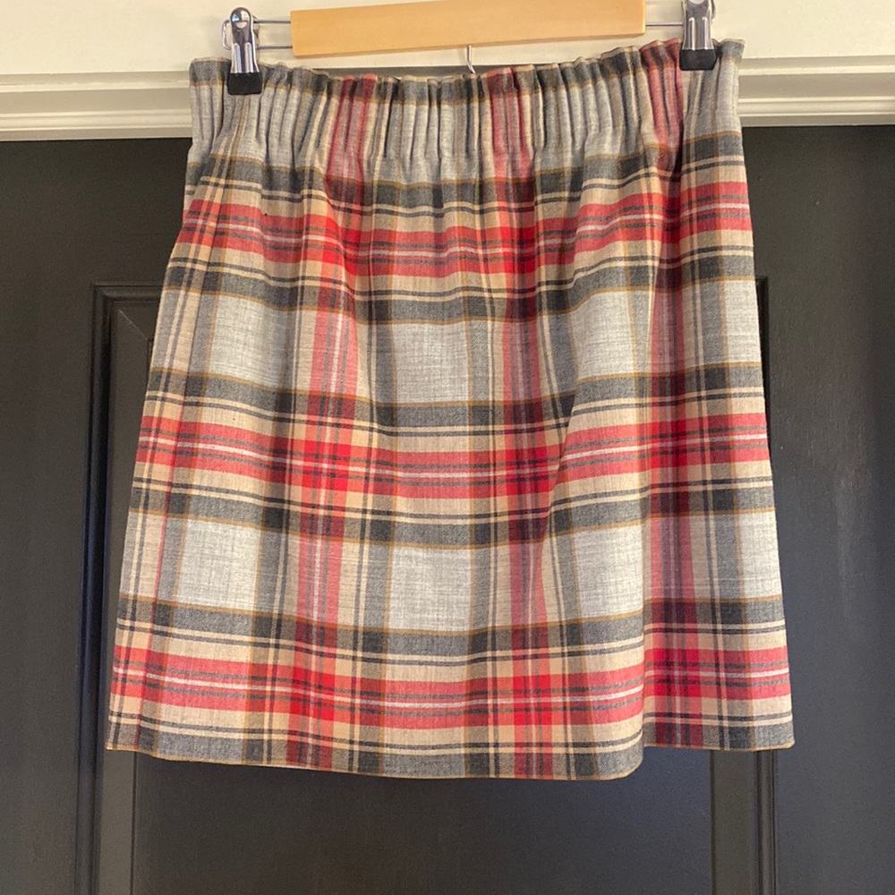 JCrew plaid skirt